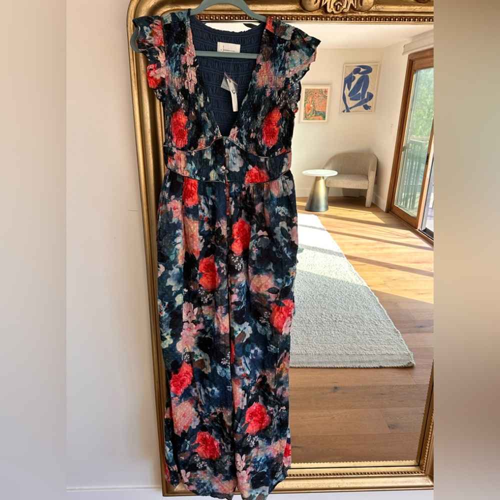 Anthropologie wide leg jumpsuit